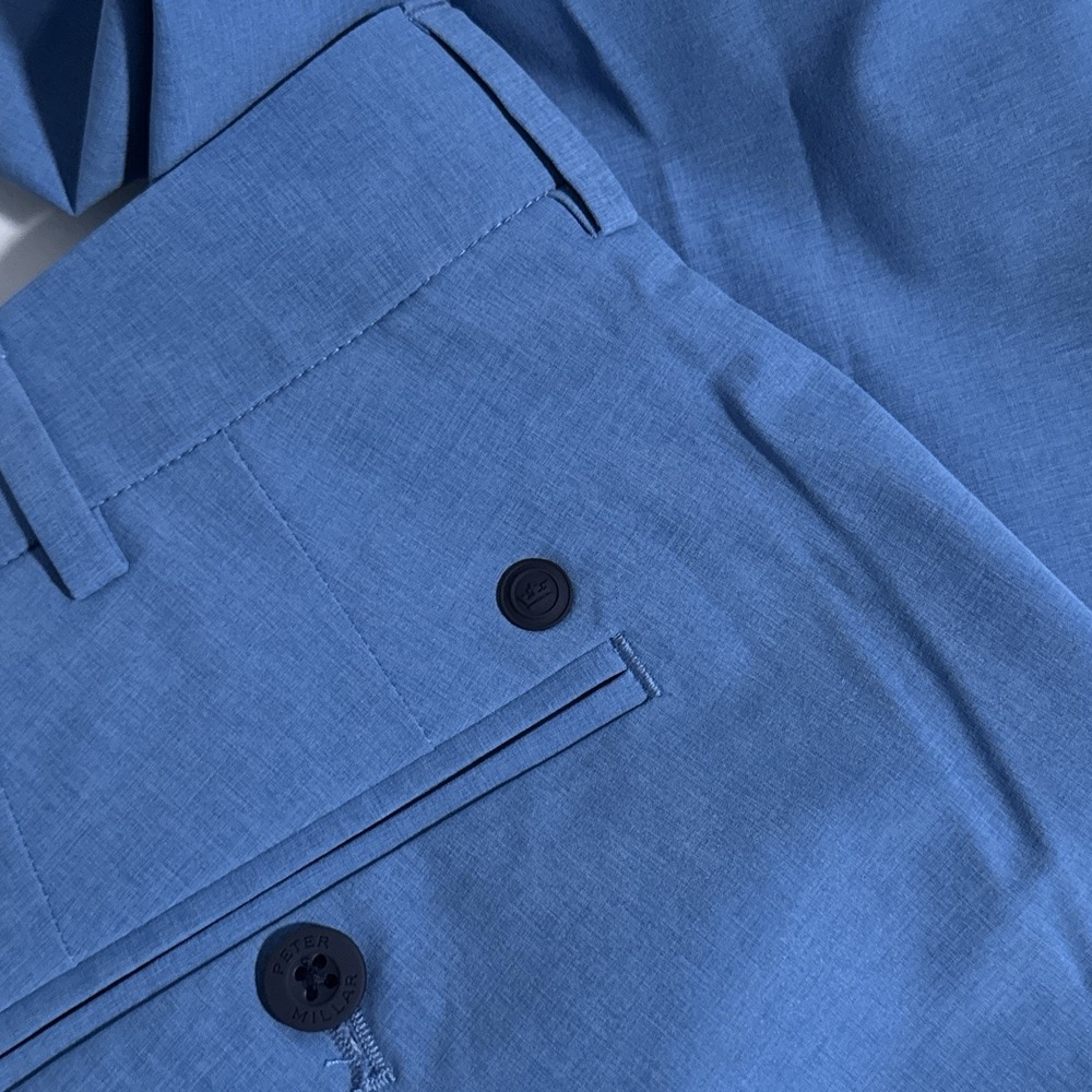 Peter Millar Crown Crafted Men's Size 36x32 Brook Blue Surge Performance Pants - Picture 8 of 11